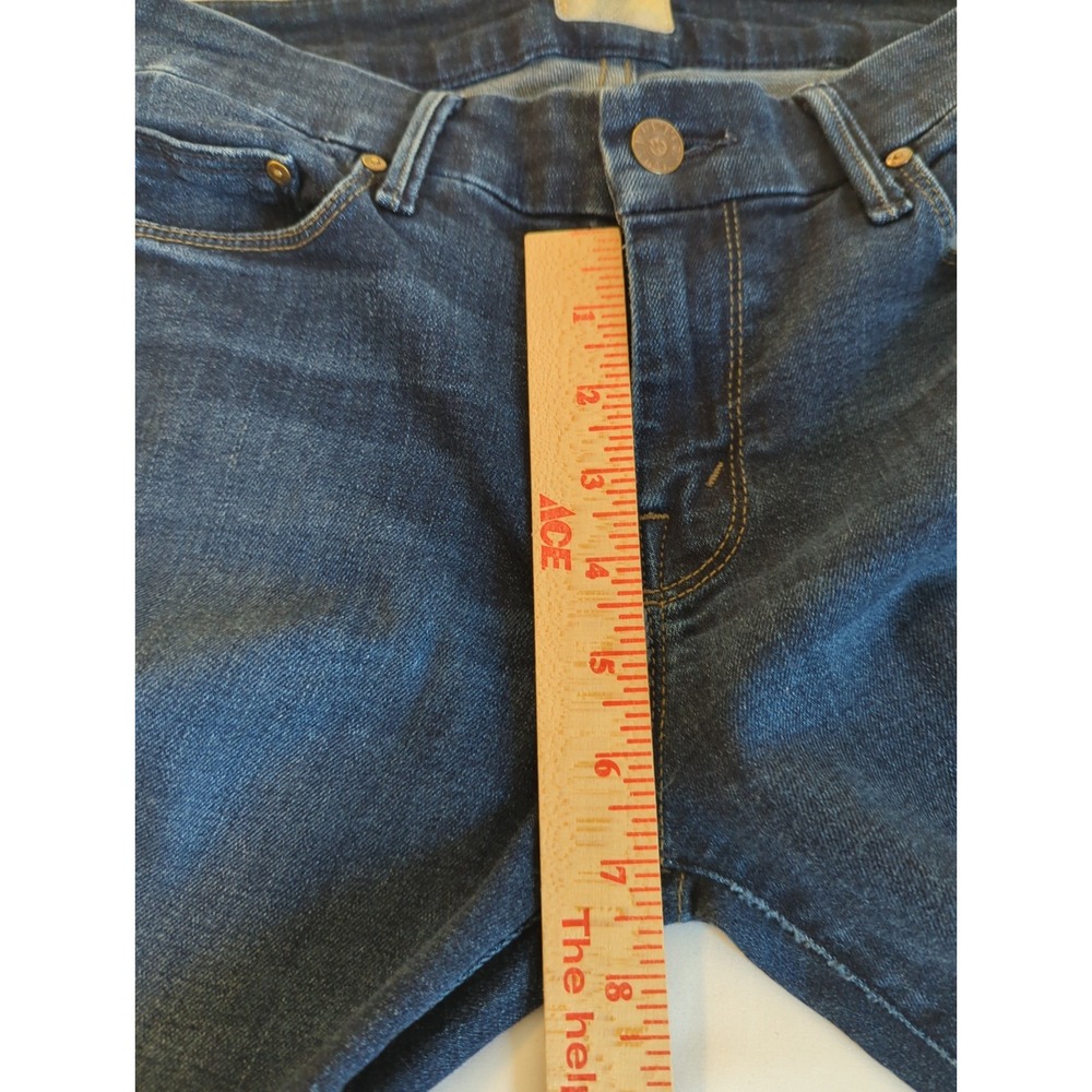Mother The Looker Crop Jeans 29 Indigo Ink & Paper Easy Chic Boho Appeal - Picture 9 of 9